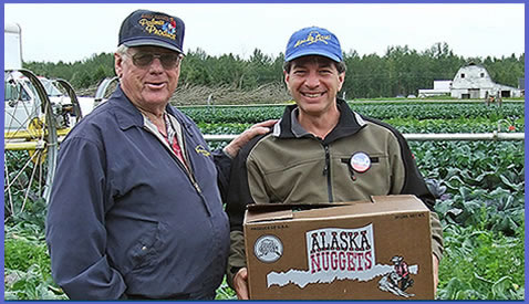 Ethan with Local Farmers